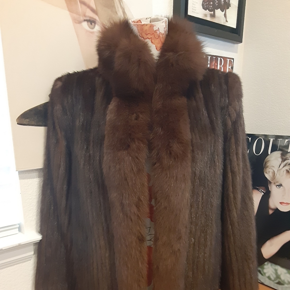 SAGA MINK and FOX JACKET Extraordinary Luxury  M/L